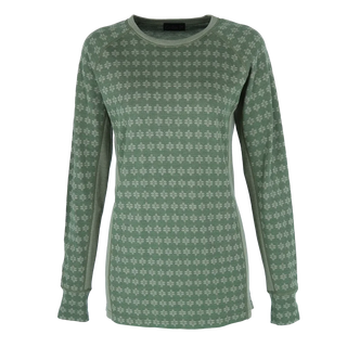 Careless Fjorda wool longsleeve - Bronze Green / Oil Green
