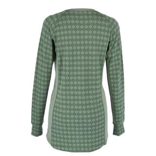 Careless Fjorda wool longsleeve - Bronze Green / Oil Green