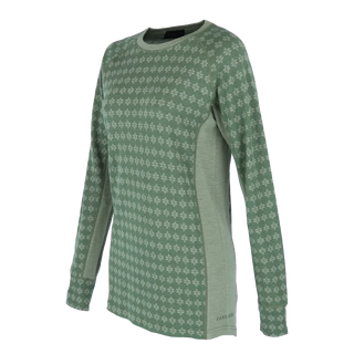 Careless Fjorda wool longsleeve - Bronze Green / Oil Green