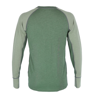 Careless Fjorda wool longsleeve man - Bronze Green / Oil Green
