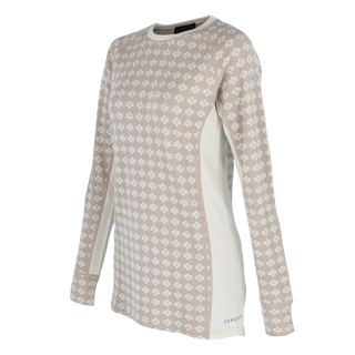 Careless Fjorda wool longsleeve - Savannah Tan / Peachment