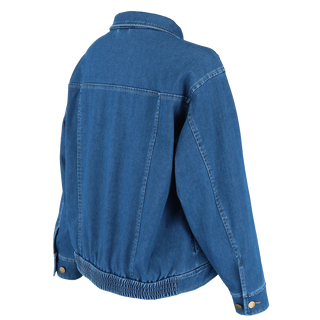 Careless Frida stretch denimjakke - Mørk denimblå