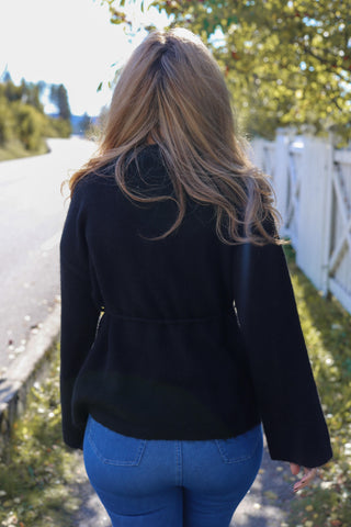 Careless Hennie cardigan - Svart