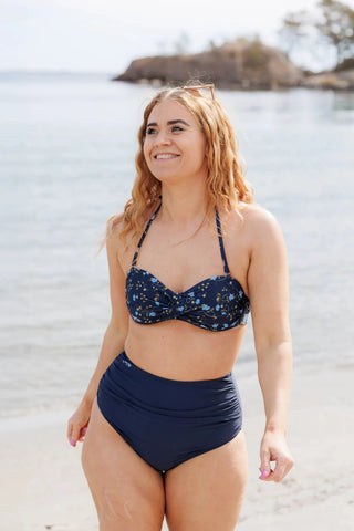Careless High waist bikinitruse - Mørkeblå