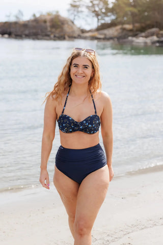 Careless High waist bikinitruse - Mørkeblå