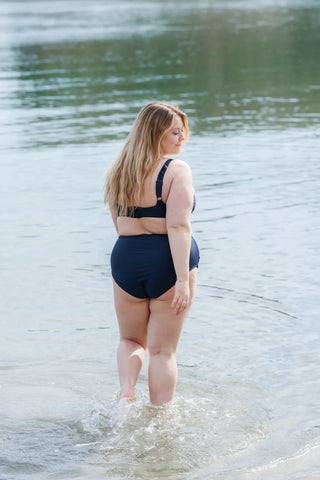 Careless High waist bikinitruse - Mørkeblå