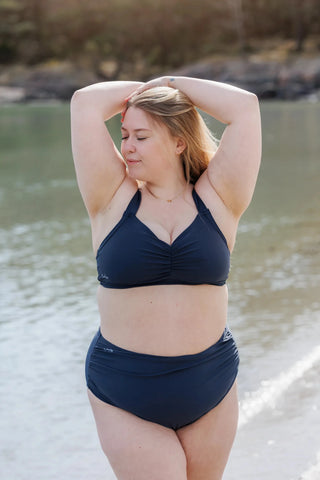 Careless High waist bikinitruse - Mørkeblå