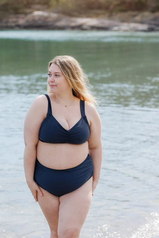 Careless High waist bikinitruse - Mørkeblå