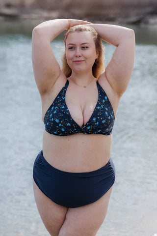 Careless High waist bikinitruse - Mørkeblå