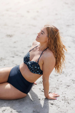 Careless High waist bikinitruse - Mørkeblå