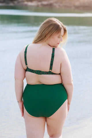 Careless High waist bikinitruse - Mørkegrønn