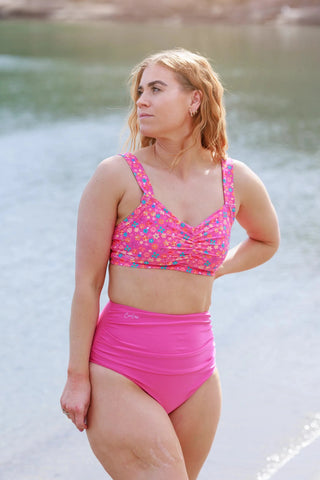 Careless High waist bikinitruse - Mørkerosa
