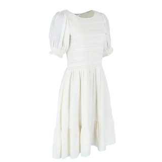 Careless Indie kjole - Hvit