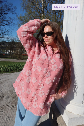 Careless Jakke Kimmy fleecejakke - Rosa
