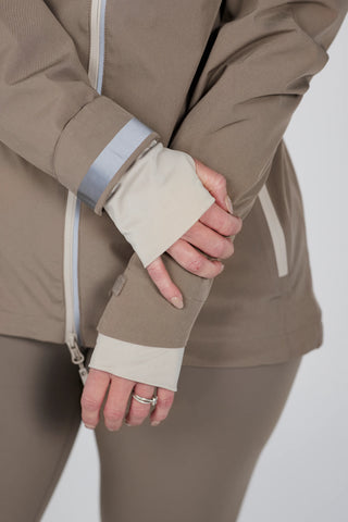 Careless Jakke Mylla 2-lags Skalljakke - Beige