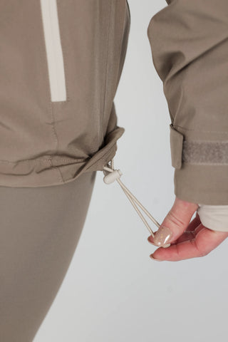 Careless Jakke Mylla 2-lags Skalljakke - Beige