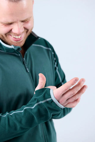 Careless Jakke Skjerva fleecejakke mann - Blågrønn