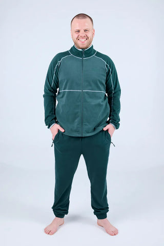 Careless Jakke Skjerva fleecejakke mann - Blågrønn