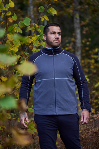 Careless Jakke Skjerva fleecejakke mann - Svart / grå