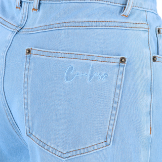 Careless Jeans Trine High Waist Loose fit jeans - Lys denimblå