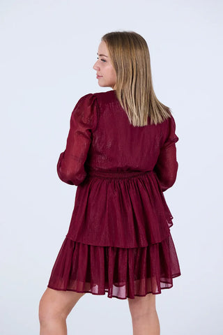 Careless Kaja kjole - Burgunder