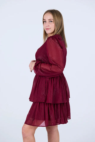 Careless Kaja kjole - Burgunder
