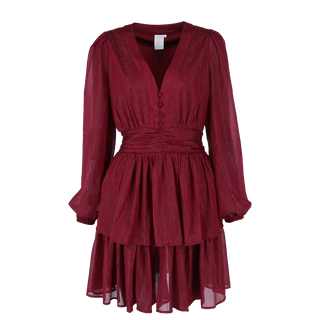 Careless Kaja kjole - Burgunder