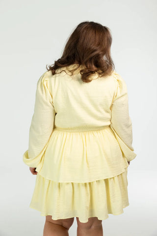 Careless Kaja kjole - Gul