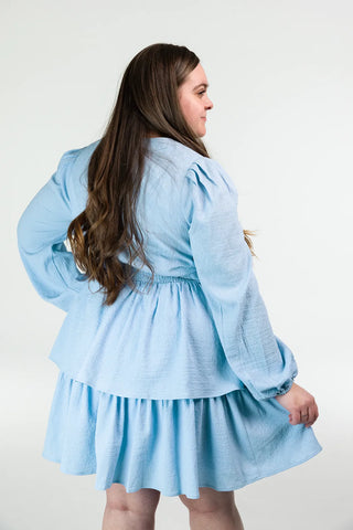 Careless Kaja kjole - Lys blå