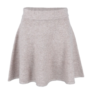 Careless Kathrine Strikk A-Line Skjørt - Beige
