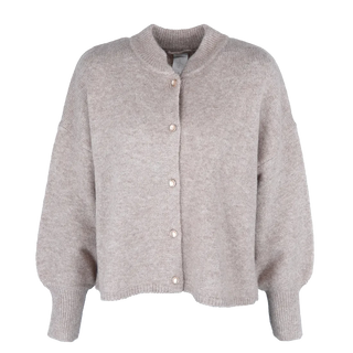 Careless Kathrine Strikk Cardigan - Beige