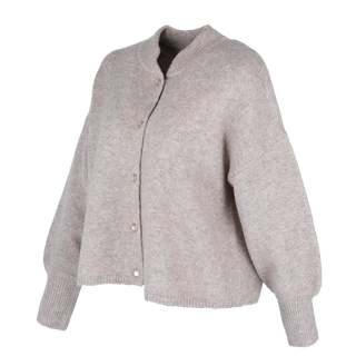 Careless Kathrine Strikk Cardigan - Beige