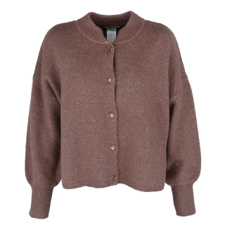 Careless Kathrine Strikk Cardigan - Brun