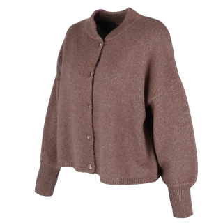 Careless Kathrine Strikk Cardigan - Brun