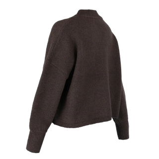 Careless Kathrine Strikk Cardigan - Mørk brun