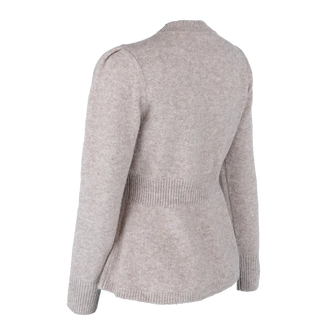 Careless Kathrine Strikk Peplum - Beige