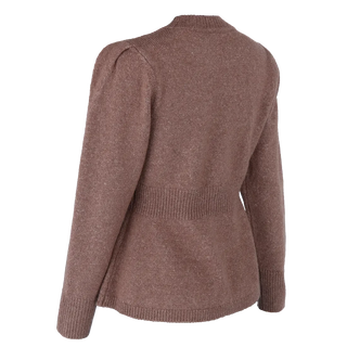 Careless Kathrine Strikk Peplum - Brun