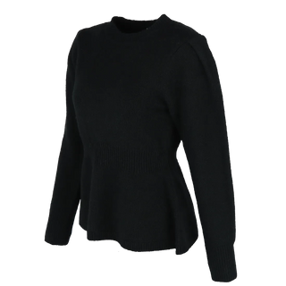 Careless Kathrine Strikk Peplum - Svart