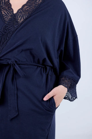 Careless Kimono Cala kimono - Mørk blå