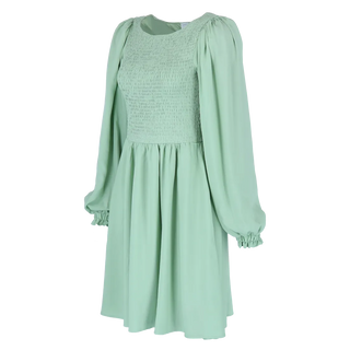 Careless Kjole Anna Solid kjole - Smoke Green