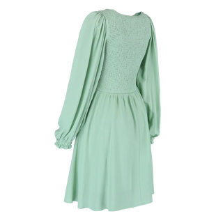 Careless Kjole Anna Solid kjole - Smoke Green