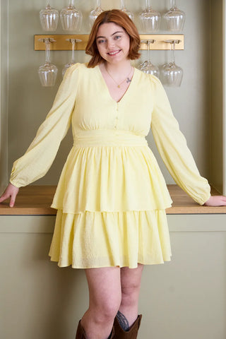 Careless Kjole Kaja kjole - Gul