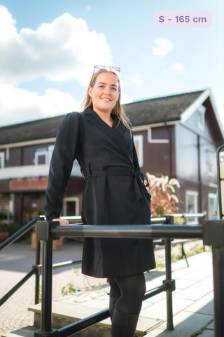 Careless Kjole Marit blazerkjole - Svart