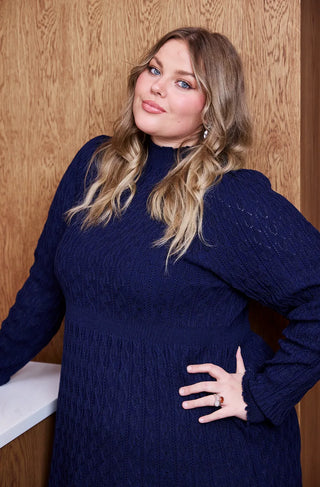 Careless Kjole Tulip kjole - Mørk blå