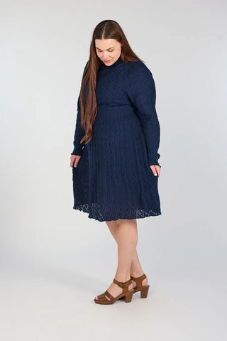 Careless Kjole Tulip kjole - Mørk blå