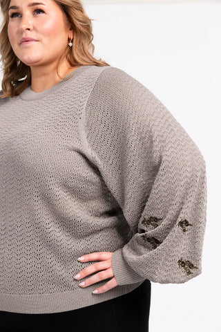 Careless Line genser - Beige