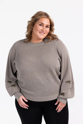 Careless Line genser - Beige