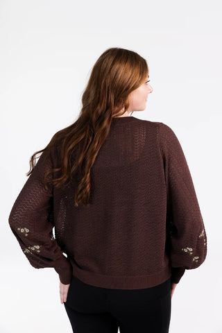 Careless Line genser - Brun