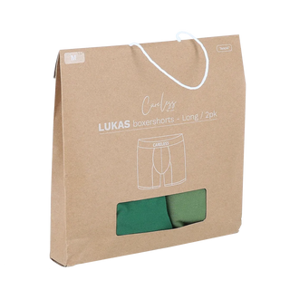 Careless Lukas Boksershorts long 2 pk - Grønn mix