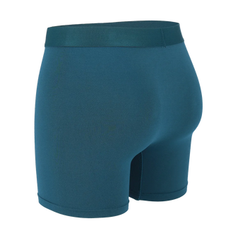 Careless Lukas Boksershorts long 2pk - Blågrønn / Burgunder